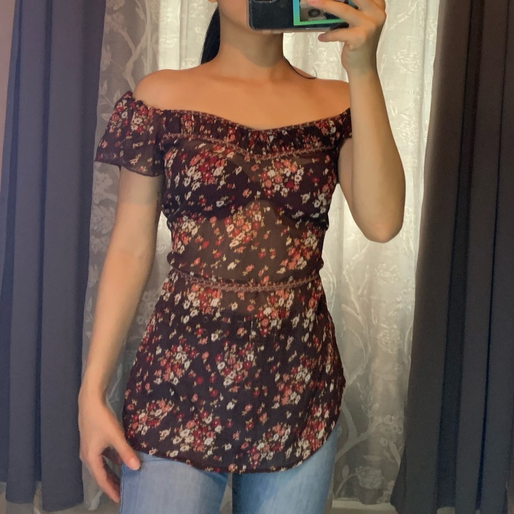 Mossimo See through Sheer Top